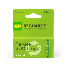 ACCU GP AAA.650MAH 4PCS