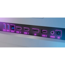 LORGAR 34MP1, UWQHD MiniLED žaidimų monitorius Pro, 34\'\' (3440*1440) VA lenktas monitorius, juoda / pieno pilka