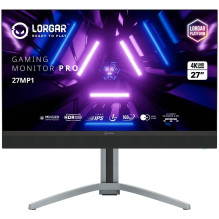 LORGAR 27MP1, UHD MiniLED žaidimų monitorius Pro, 27\'\' (3840*2160) greitas IPS plokščias monitorius, juoda / pieno pil