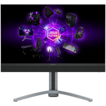 LORGAR 27MP1, UHD MiniLED žaidimų monitorius Pro, 27\'\' (3840*2160) greitas IPS plokščias monitorius, juoda / pieno pil