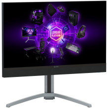 LORGAR 27MP1, UHD MiniLED žaidimų monitorius Pro, 27\'\' (3840*2160) greitas IPS plokščias monitorius, juoda / pieno pil