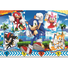 Puzzle Clementoni Sonic 28526, 42 cm x 62 cm, 24 parts