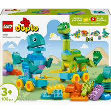Konstruktorius LEGO® Duplo 3in1 Dinosaurs on Wheels 10451
