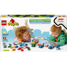 Konstruktorius LEGO® DUPLO Town F1®Team Race Cars Konstruktorius LEGO® DUPLO Town F1®Team Race Cars