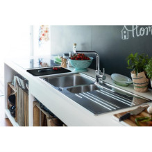 Mixer Lina L Franke with pull-out spout, chrome