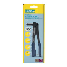 Rivet gun Rapid RP10, with 100 rivets