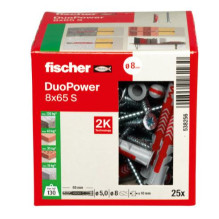Pin Fischer DuoPower, 65 mm x 8 mm, 25