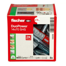 Kaištis Fischer DuoPower, 70 mm x 14 mm, 8 vnt.