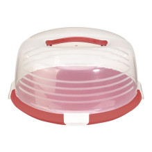 Curver Cake Transporting Box Round Magenta
