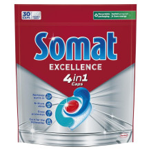DISHWASH CAP SOMAT EXCELLENCE 4IN1 30PCS