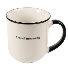 Cup, white / black, 0.380 l