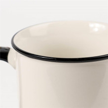Cup, white / black, 0.380 l Cup, white / black, 0.380 l