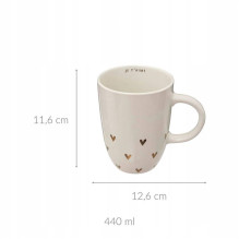 Cup, gold / white, 0.440 l Cup, gold / white, 0.440 l