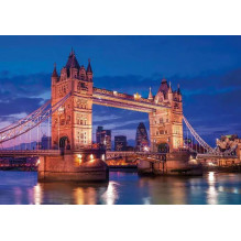 Puzzle Tower Bridge At Night 39772, 50x70 cm, 1000 pcs Puzzle Tower Bridge At Night 39772, 50x70 cm, 1000 pcs
