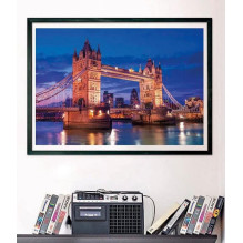 Puzzle Tower Bridge At Night 39772, 50x70 cm, 1000 pcs Puzzle Tower Bridge At Night 39772, 50x70 cm, 1000 pcs