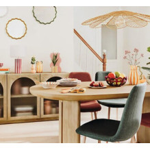DINING CHAIR ROKA GREEN 45X51X87 DINING CHAIR ROKA GREEN 45X51X87