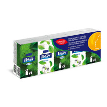 Vienkartinės nosinaitės Velvet, 4 sl, 10 vnt.