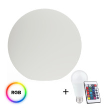 Outdoor lamp 10W E27 IP44 D60+RGB LEMP