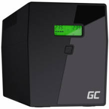 Nepertraukiamo maitinimo šaltinis „Green Cell Power Proof“ su LCD ekranu, grynos sinusoidės, 2000 VA, 1400 W