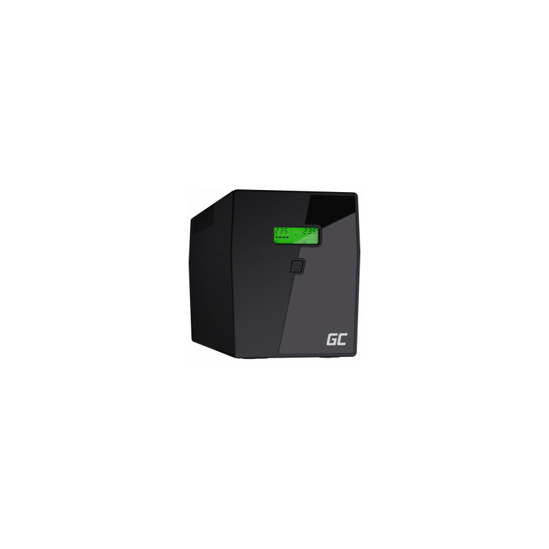 Nepertraukiamo maitinimo šaltinis „Green Cell Power Proof“ su LCD ekranu, grynos sinusoidės, 2000 VA, 1400 W