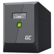Nepertraukiamo maitinimo šaltinis „Green Cell PowerProof LCD“ UPS 1500VA 1050W 2x Schuko + 3x IEC