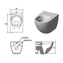 WC seat Optima Slim Toilet Optima WC seat Optima Slim Toilet Optima