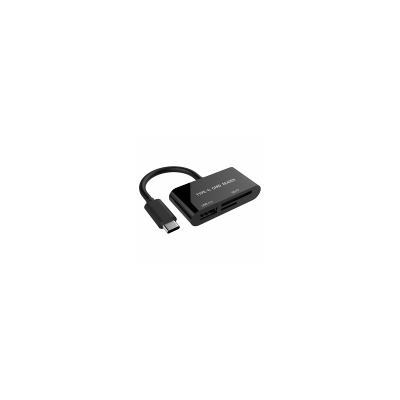 Gembird Card Reader USB Type-C SDXC SD Micro-SD USB 2.0 Female