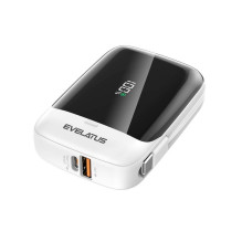 Evelatus Evelatus Power Bank 22.5W 10000 mAh Type-C White Black Evelatus Evelatus Power Bank 22.5W 10000 mAh Type-C White Black