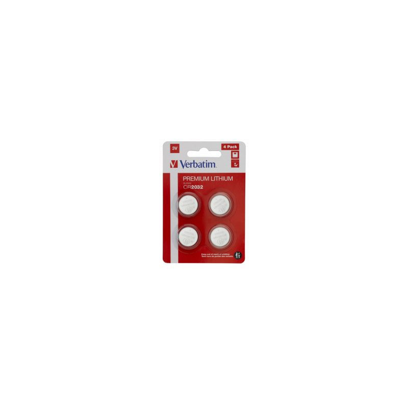 Baterijas Verbatim CR2032 Premium Lithium 4-Pack