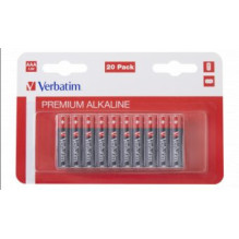 Baterijas Verbatim AAA Premium Alkaline 20-Pack 1.5V
