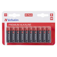 Baterijas Verbatim AA Premium Alkaline 20-Pack 1.5V