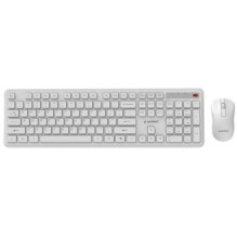 Klaviatūra un pele Gembird Desktop set Slim Pro Business wireless US White