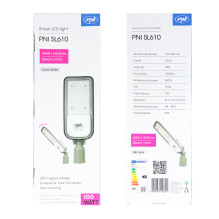 PNI SL610 100W street lighting lamp, 12000lm, 6500K, 230V PNI SL610 100W street lighting lamp, 12000lm, 6500K, 230V