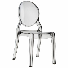 Transparent chair Queen (Tinted)