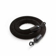 Virvinis atitvaras juodos spalvos su 150 cm juoda virve ROYAL Virvinis atitvaras juodos spalvos su 150 cm juoda virve ROYAL