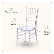 Transparent Chiavari chair