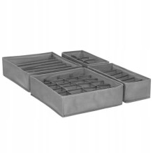 Set of boxes for underwear and socks, 4 pcs. Set of boxes for underwear and socks, 4 pcs.