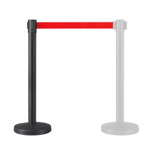 Black strip barrier with 300 cm red FLEX tape Black strip barrier with 300 cm red FLEX tape