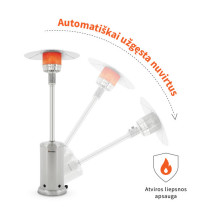 Heatum Alonzo Gas heater stainless steel