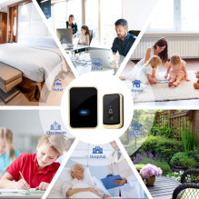 Wireless doorbell LockPrints AP-W25, White