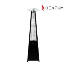 Heatum Athena Gas Heater Pyramid Black with gas cylinder