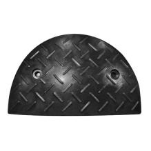 Speed bump Eurostal 40 cm wide rear part black, with holes for mounting H4