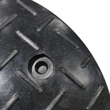 Speed bump Eurostal 40 cm wide rear part black, with holes for mounting H4