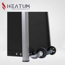 Heatum Athena Gas Heater Pyramid Black with gas cylinder