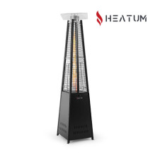 Heatum Athena Gas Heater Pyramid Black with gas cylinder