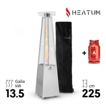 Heatum Athena Gas heater Pyramid with gas cylinder