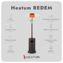 Heatum Redem Gas heater with gas cylinder