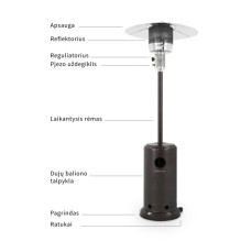 Heatum Redem Gas heater with gas cylinder