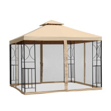 Outdoor gazebo Zeltpro Classic 300x300 Brown