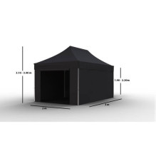 Shopping Tent 3x2 Black Zeltpro PROFRAME